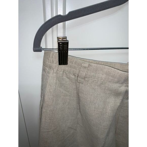 Liz Claiborne Women's Beige Linen Blend Dress Pants Size 10 Straight Leg Casual - Picture 11 of 11